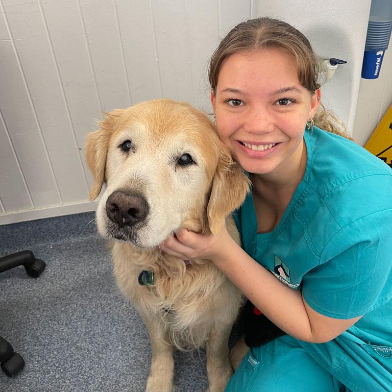 One of our Veterinary Staff with one of our Patients
